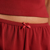 Air-Sleep Lounge Shorts - Cranberry
