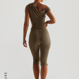 The Capri Pants - Latte Taupe