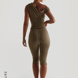 The Capri Pants - Latte Taupe