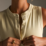 Form-Ribbed Button-Down Maxi Dress - Peppermint Tea