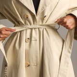 The Origin Longline Trench Coat - Khaki