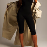 Capri Halter Jumpsuit - Black
