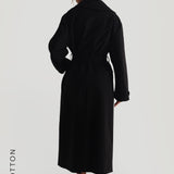 The Origin Longline Trench Coat - Black
