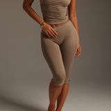 The Capri Pants - Latte Taupe