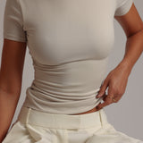 Mist Short Sleeve T-Shirt - Buttercream