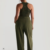The Ivy Wide-Leg Trousers - Cypress