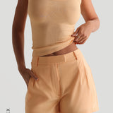 The Ivy Shorts - Honeypeach