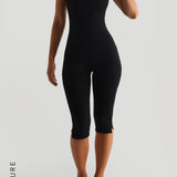 Capri Halter Jumpsuit - Black