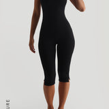 Capri Halter Jumpsuit - Black