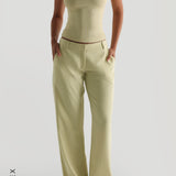 The Modern Straight Leg Trousers - Peppermint Tea