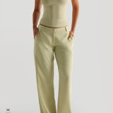 The Modern Straight Leg Trousers - Peppermint Tea