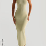 True Boat Neck Maxi Dress - Peppermint Tea