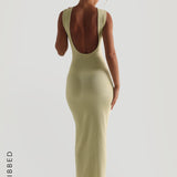 True Boat Neck Maxi Dress - Peppermint Tea
