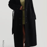 The Origin Longline Trench Coat - Black