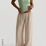 Form-Ribbed Split-Back Tank Top - Mint