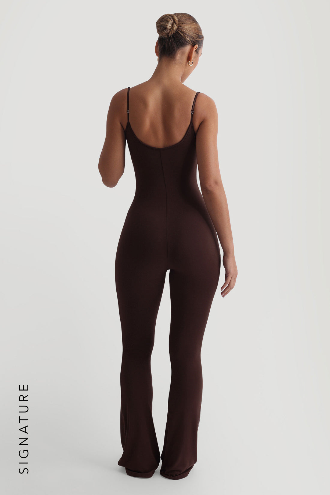 Prime Cami Flared Jumpsuit - Chocolate