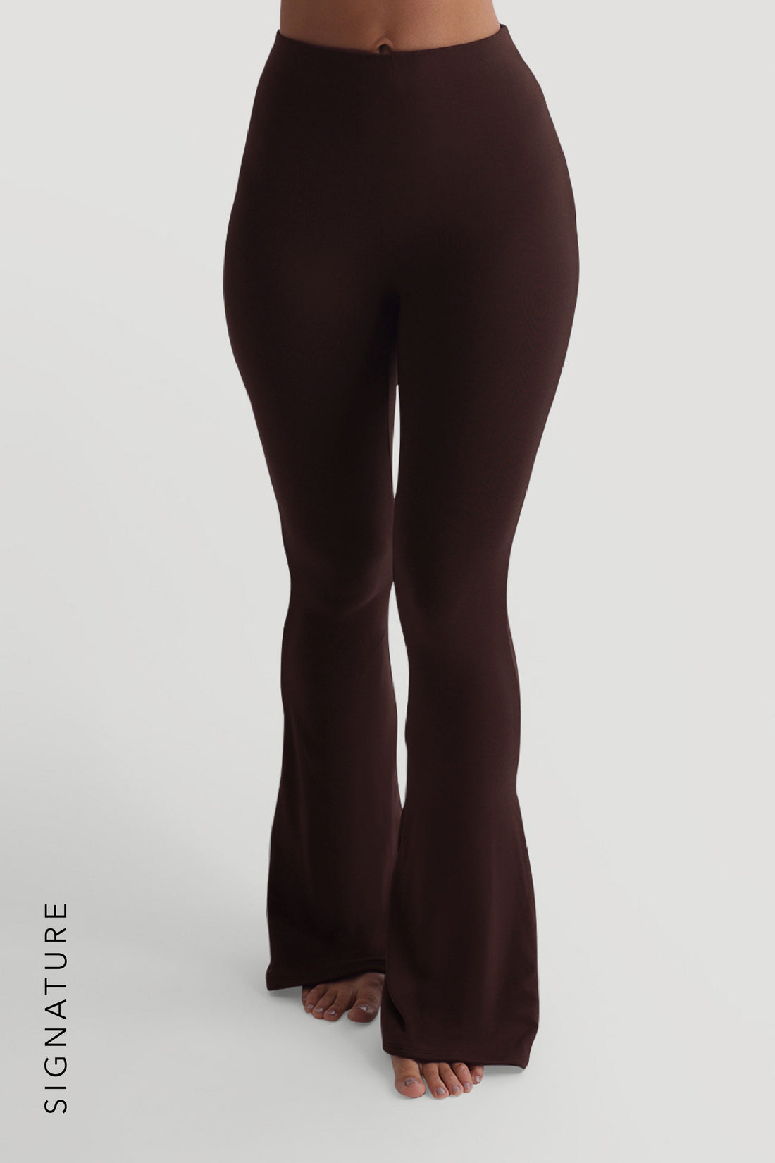 Pro-Technical Flared Leggings - Chocolate