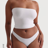 Haut tube mi-long classique - Blanc