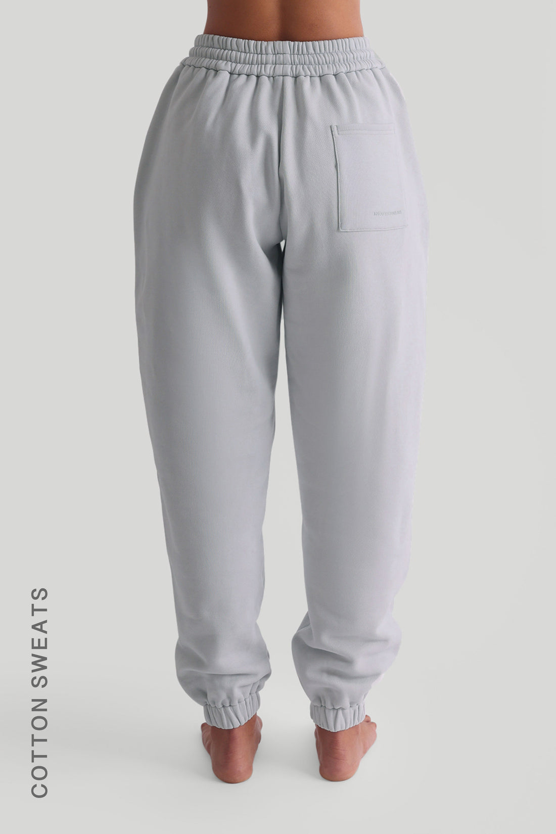 Baggy Fit Structured Sweatpants - Sky