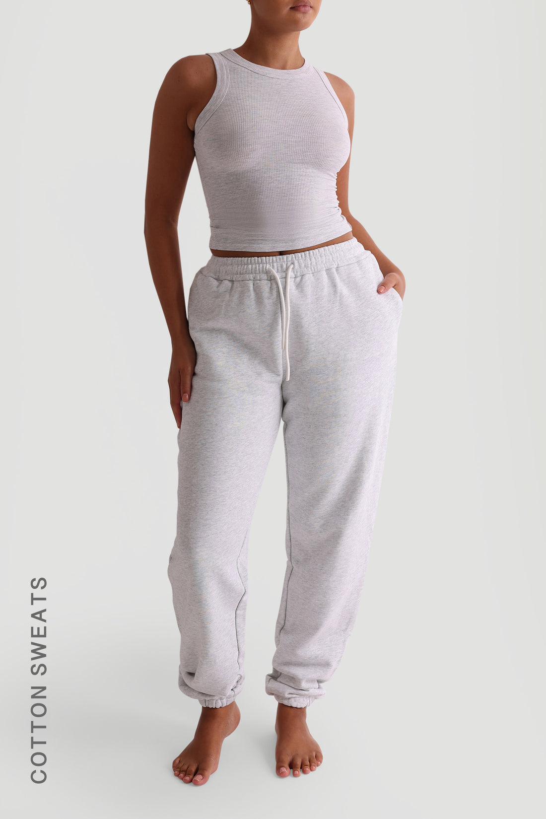 Jogger Fit Sweatpants - Light Heather Gray