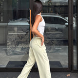The Modern Straight Leg Trousers - Peppermint Tea