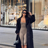 The Arden Midi Trench Coat - Black