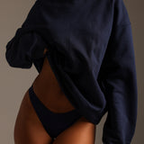 Classic Cotton Crewneck - Navy