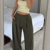 Essential Form-Ribbed Tank Top - Peppermint Tea