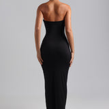 Classic Tube Maxi Dress - Black