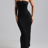Classic Tube Maxi Dress - Black