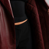 The Paragon Coat - Black Cherry