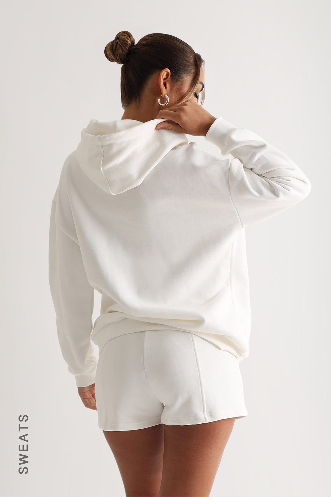 Relaxed Fit Hoodie - White