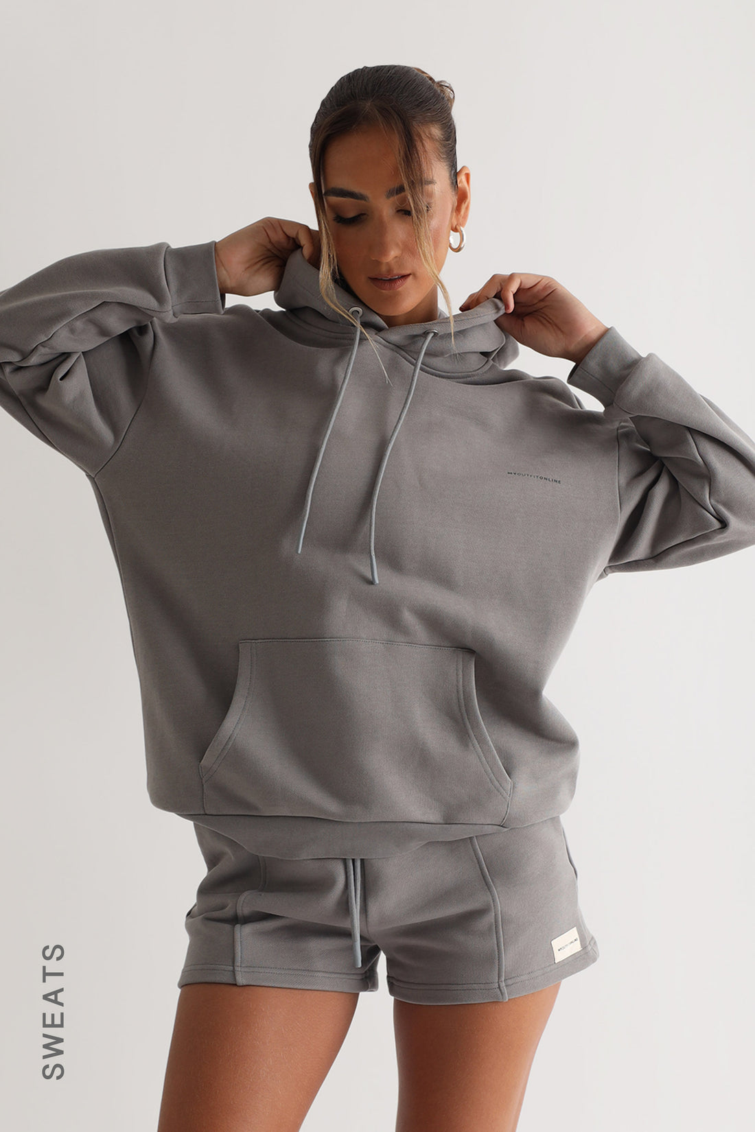 Relaxed Fit Hoodie - Gray