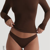 Reform Open Back Long Sleeve T-Shirt - Cocoa