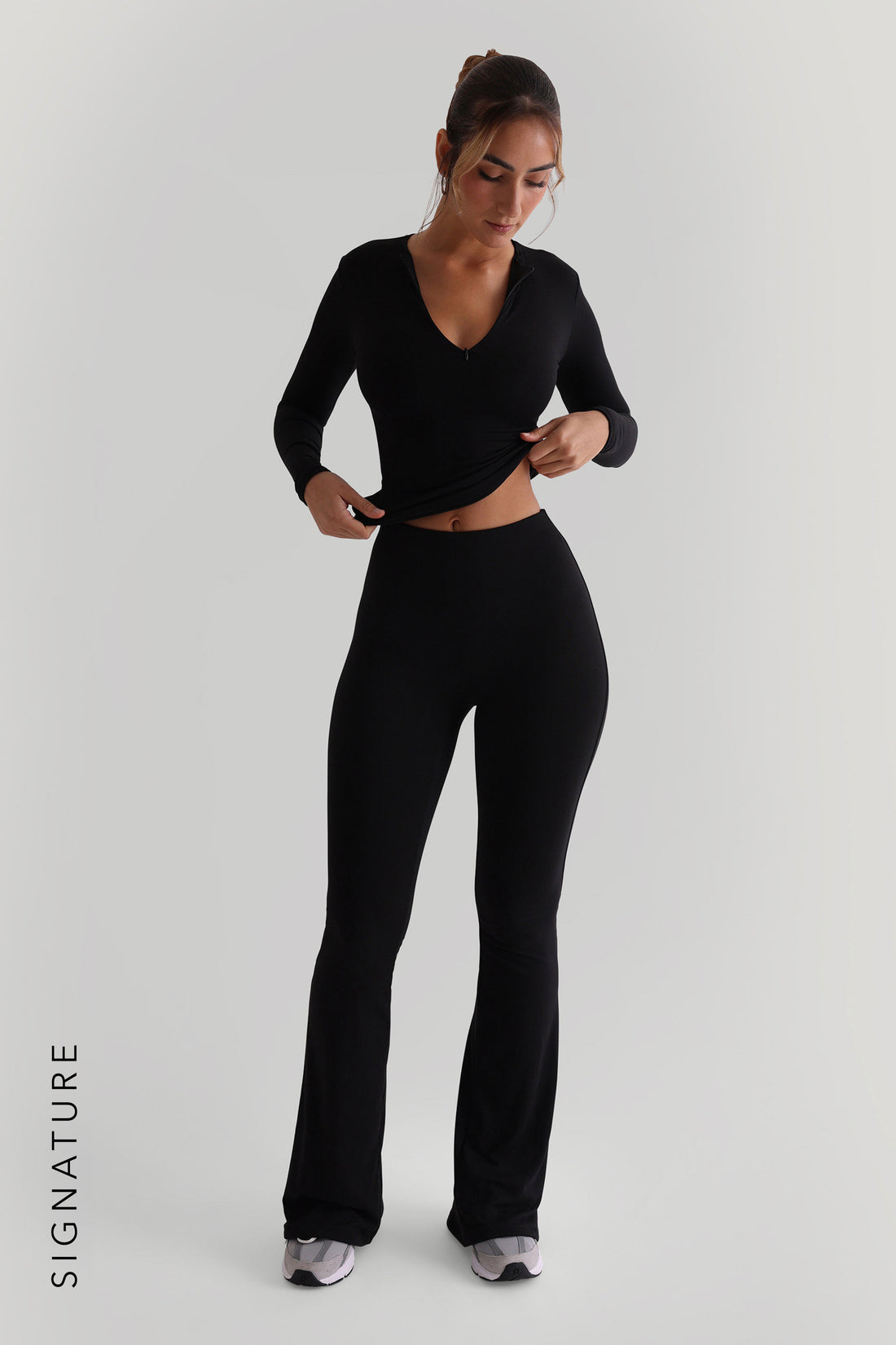 Pro-Technical Flared Leggings - Black