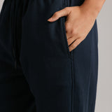 Cotton Boyfriend Sweatpants - Navy