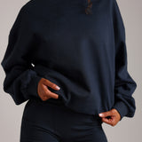 Classic Cotton Crewneck - Navy