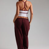 Classic Cotton Sweatpants - Black Cherry