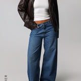 The Boyfriend Leather Jacket - Brown Sugar