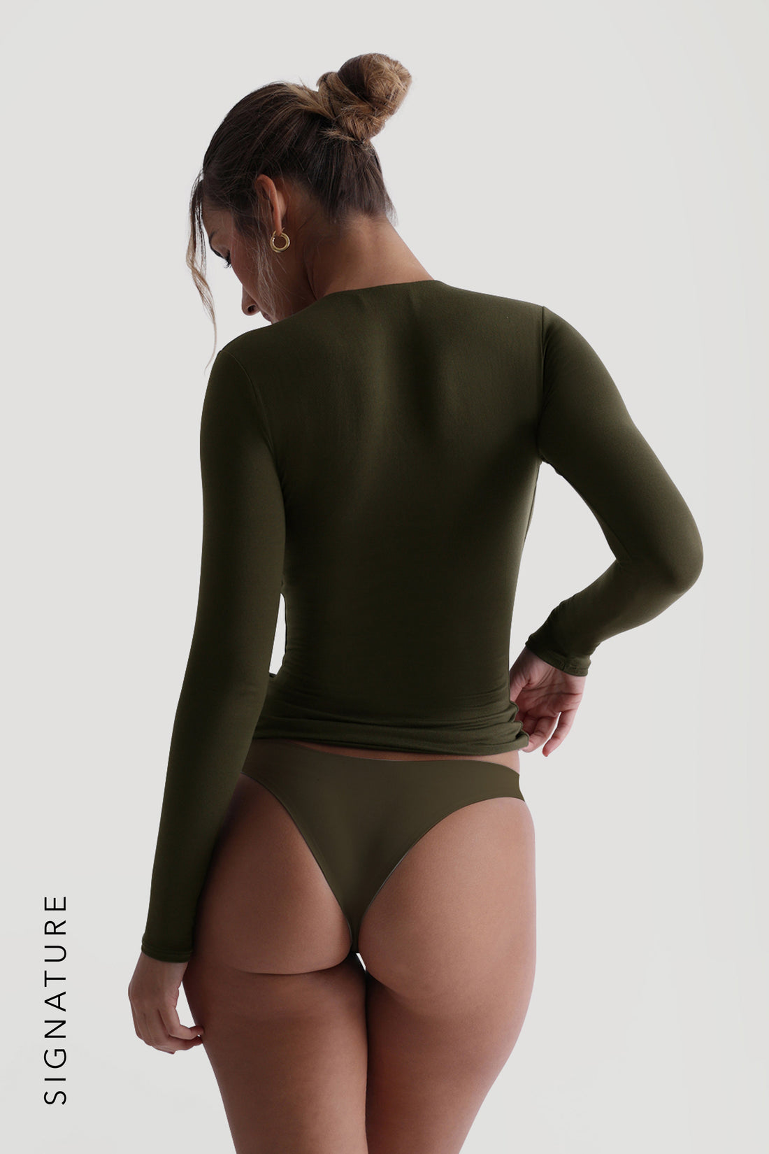 Mist Long Sleeve T-Shirt - Deep Olive