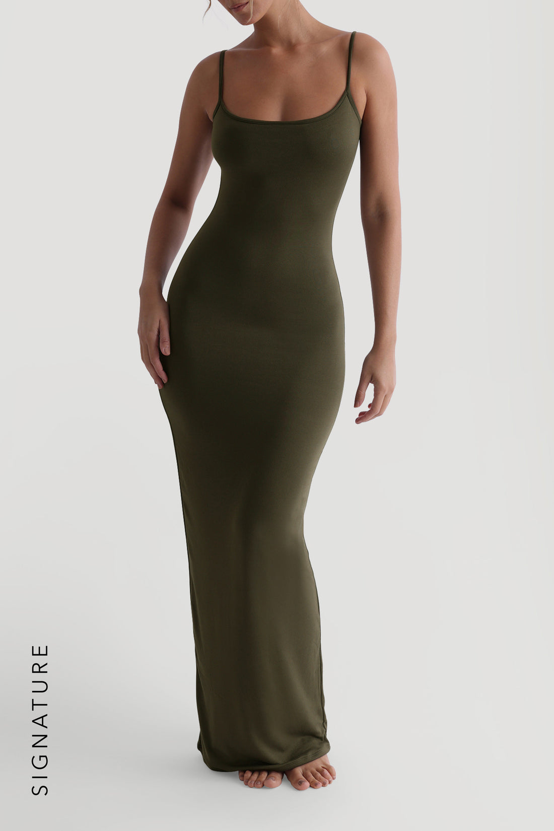 Prime Cami Maxi Dress - Deep Olive