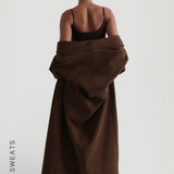 Oversized Sweat Cardigan - Cocoa