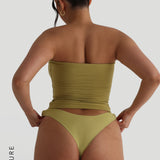 Classic Full-Length Tube Top - Golden Olive