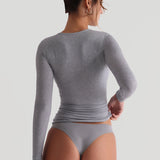 Mist Long Sleeve T-Shirt - Heather Gray