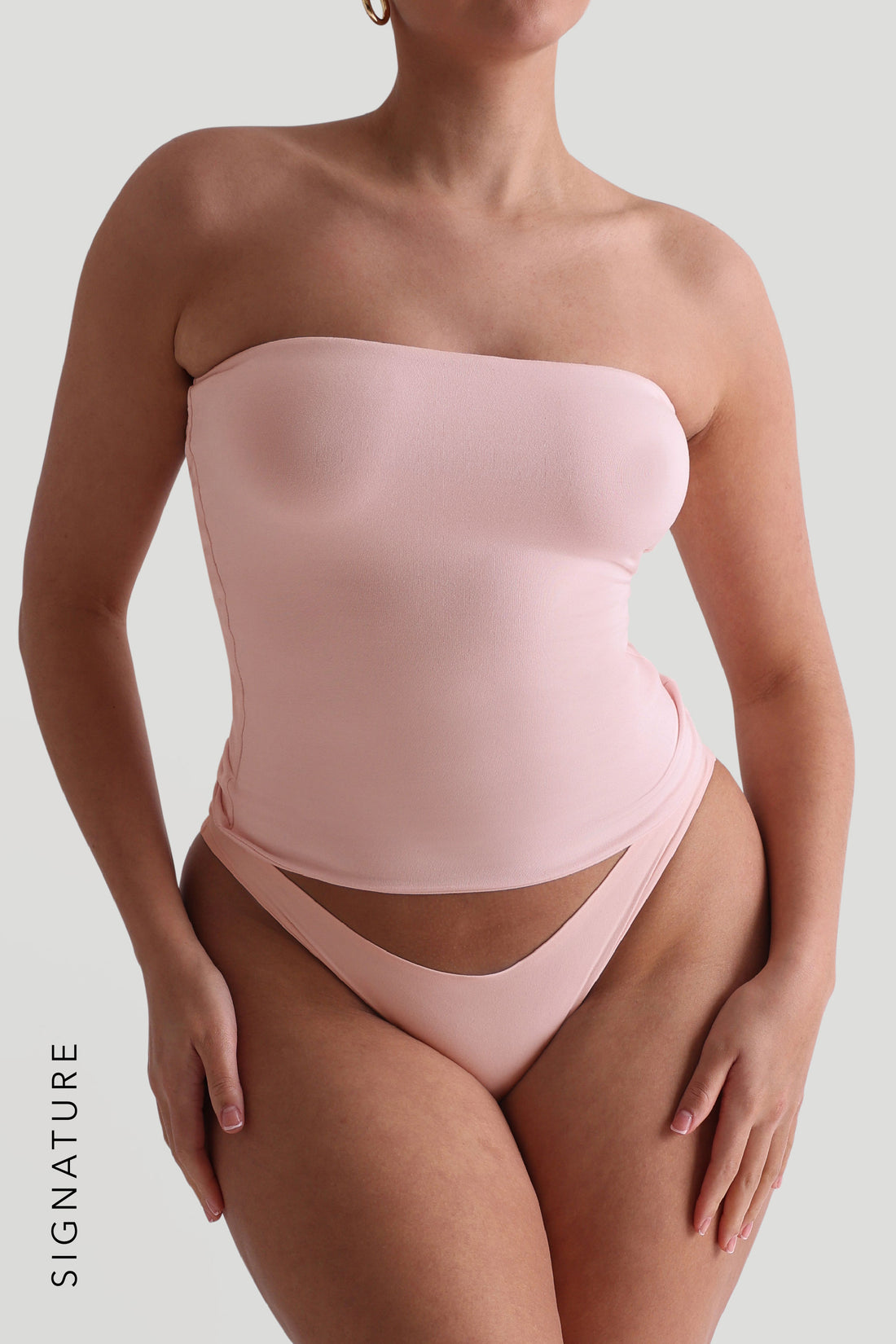 Classic Full-Length Tube Top - Light Rose