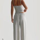 Air-Sleep Straight Leg Pants - Light Heather Gray