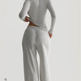 Air-Sleep Straight Leg Pants - Light Heather Gray