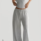 Air-Sleep Straight Leg Pants - Light Heather Gray
