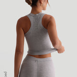 Classic Micro-Ribbed Boxer - Heather Gray
