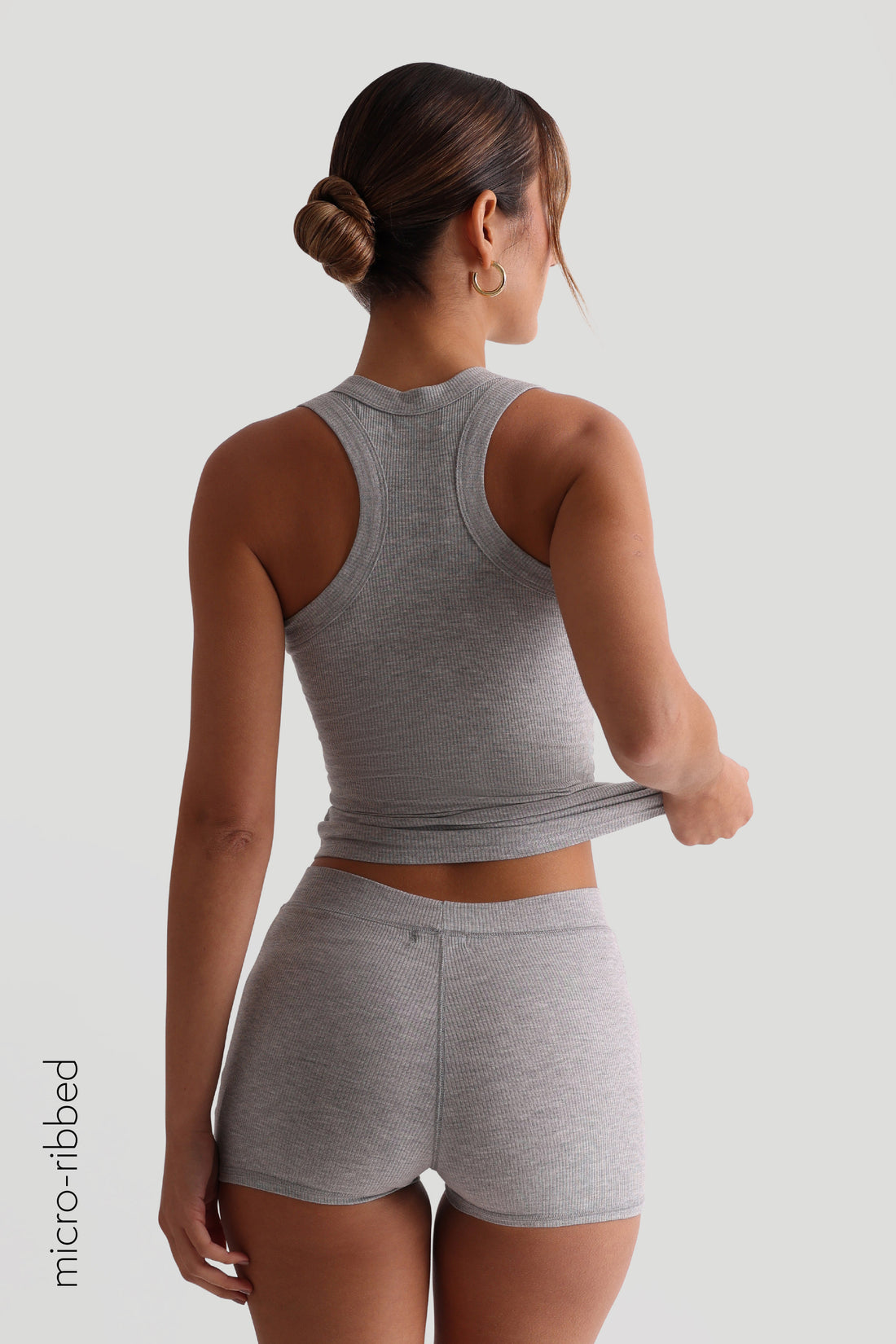 Classic Micro-Ribbed Boxer - Heather Gray